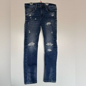 Diesel Industry Distressed Denim Blue Jeans Men Size 30/31 5 Pocket Fitted EUC